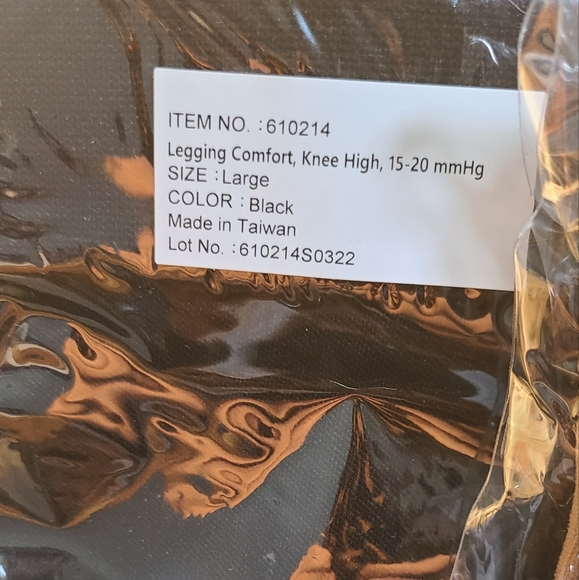 Compression calf sleeves medical grade Large unisex 15-20 mmHg leg wrap knee hi - Picture 3 of 4